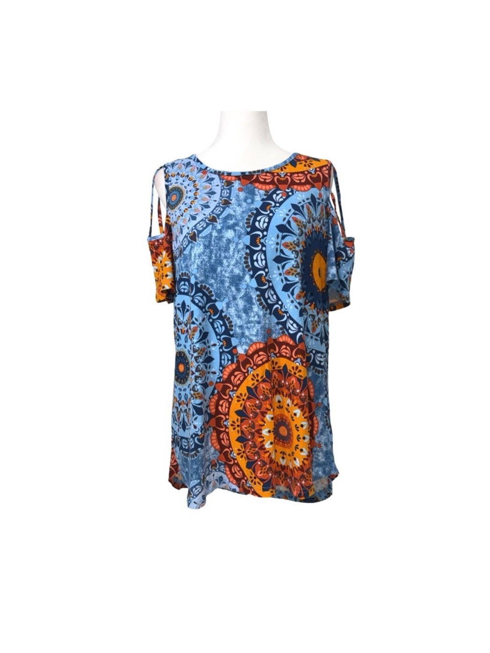 Anyjoin Cold Shoulder Blouse